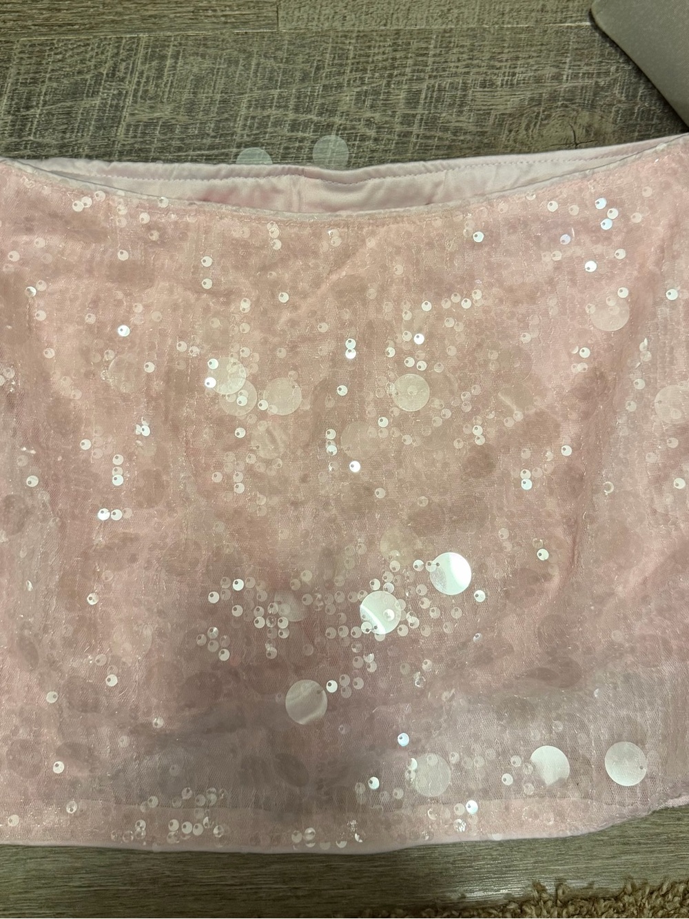 Amazon Pink Sequin Mini Skirt